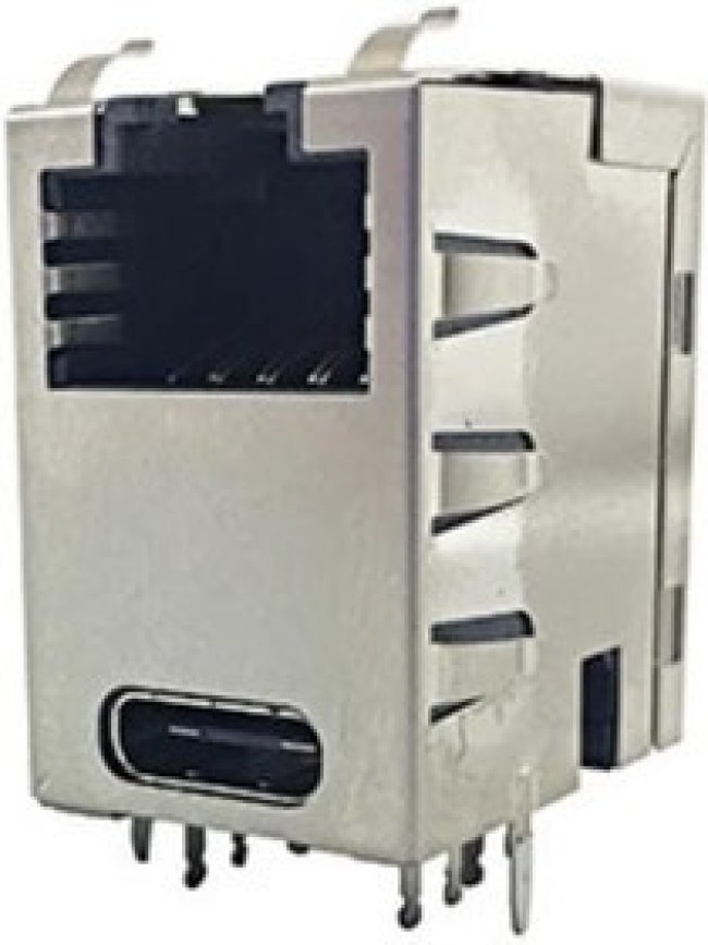 RJE4E1881401, Modular Connectors / Ethernet Connectors Cat5e Over USB C With Shield with LED RJE4E1881401, Modular Connectors / Ethernet Connectors Cat5e Over USB C With Shield with LED