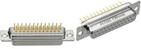 173109-0129, D-Sub socket, Socket, DC-37, Radial Leads
