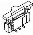 1734248-8, FFC &amp; FPC Connectors 1.0 FPC ZIP V/T SMT 8P