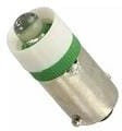 VC18606131, LED BULB, BA9S, GREEN, T-3 1/4