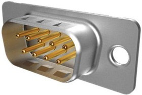 DEP09P465TXLF, D-Sub Standard Connectors 9P MALE MACHINED SHELL SIZE E