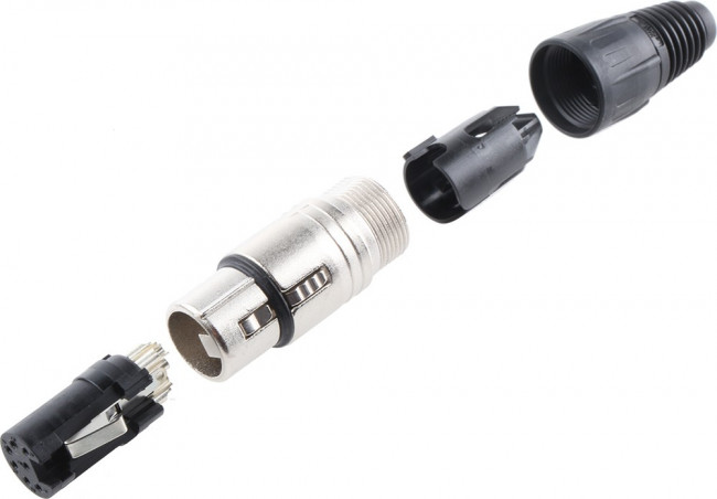 NC7FX, XLR Connectors 7C FEMALE NICKEL