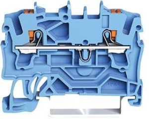 2202-1204, Клеммная колодка на DIN рейку, Through, 2 вывод(-ов), 12 AWG, 12 AWG, 2.5 мм², Зажим, 24 А 2202-1204, Клеммная колодка на DIN рейку, Through, 2 вывод(-ов), 12 AWG, 12 AWG, 2.5 мм², Зажим, 24 А