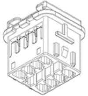 505596-0601, Conn Housing PL 6 POS 2.5mm Crimp ST Cable Mount Black Bag 505596-0601, Conn Housing PL 6 POS 2.5mm Crimp ST Cable Mount Black Bag