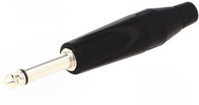TM2PB, Вилка, Jack 6,3мм, "папа", mono, Кол-во полюс: 2, прямой, на провод