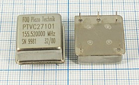 Управляемый напряжением (VCXO) кварцевый генератор 155.52МГц с перестройкой ПЧ:+/-160ppm,5В, гк 1555