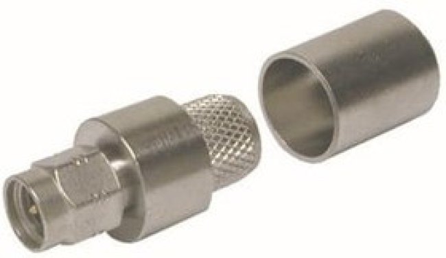 TC-400-SM-X, RF Connectors / Coaxial Connectors SMA-Male (plug) crimp connector; no braid trim TC-400-SM-X, RF Connectors / Coaxial Connectors SMA-Male (plug) crimp connector; no braid trim