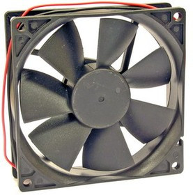 RQD 9225HS 12VDC, (92*92*25 12V), Вентилятор 12В 92x92х25мм, 3000 об/мин., 85м3/час, 32дБ, подшипник скольжения, тип вывода - провод