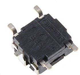 B3S-1100, Тактильная кнопка, Серия B3S, Top Actuated, SMD (Поверхностный Монтаж), Round Button, 160 гс