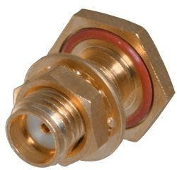 142-0593-421, RF Connectors / Coaxial Connectors ST BULKHD JACK GOLD .086 SEMI RIGID