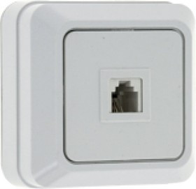 Телефонная розетка Рим Phone белая ENT01-034-10