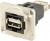 Straight, Panel Mount, Socket Type A 2.0 USB Connector Straight, Panel Mount, Socket Type A 2.0 USB Connector
