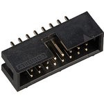 BH-16 (DS1013-16S) (IDC-16MS), Вилка на плату прямая 16pin 2.54мм