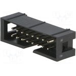 BH-16 (DS1013-16S) (IDC-16MS), Вилка на плату прямая 16pin 2.54мм