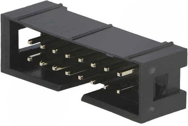 BH-16 (DS1013-16S) (IDC-16MS), Вилка на плату прямая 16pin 2.54мм