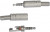 SZC-0145 / NP-145 3.5MM 4PIN, Разъём аудио штекер стерео 3.5 мм, 4pin, на кабель, металлический