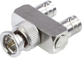 J01005A0005, Tee 75 RF Adapter BNC Plug to BNC Socket 4GHz