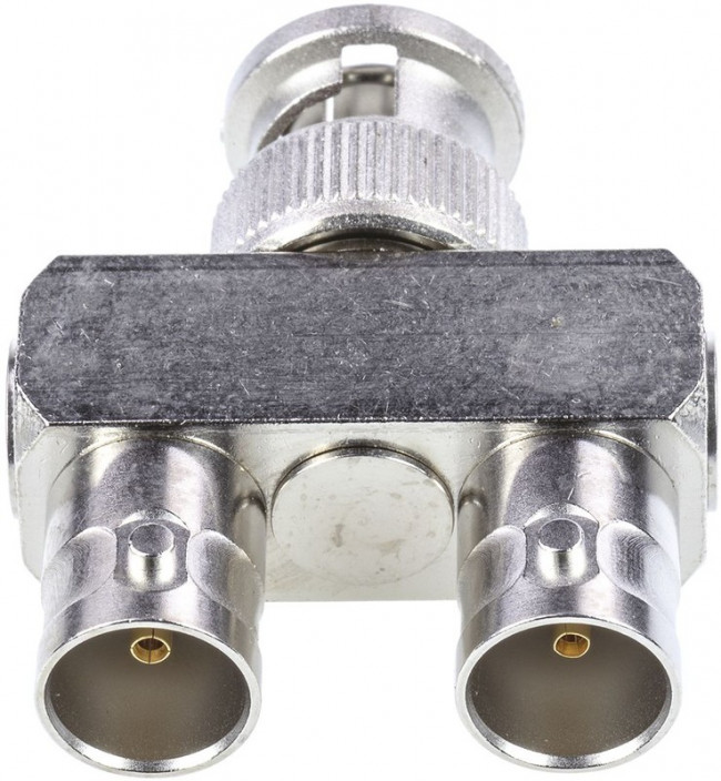J01005A0005, Tee 75 RF Adapter BNC Plug to BNC Socket 4GHz