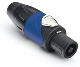 SP-4-F, Loudspeaker Connectors 4P Cable Conn Screw Black/Blue Plastic
