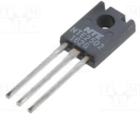NTE2502, Транзистор: PNP, биполярный, 300В, 0,1А, 7Вт, TO126
