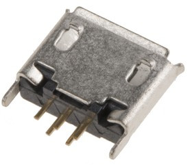 614105150721, Разъем USB, Micro USB Типа B, USB 2.0, Гнездо, 5 вывод(-ов), Монтаж в Сквозное Отверстие