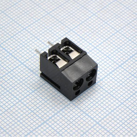 DG305-5.0-02P-13-00A(H), (чёрный), Винтовой клеммный блок с защитой провода, 2 контакта. Серия DG305-5.0 DG305-5.0-02P-13-00A(H), (чёрный), Винтовой клеммный блок с защитой провода, 2 контакта. Серия DG305-5.0