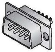 156-1225T-E, D-Sub Standard Connectors 25 P SOLDER MALE WITH DIMPLE