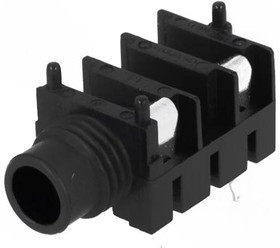 FCR11105, Гнездо, Jack 6,3мм, "мама", mono,с выключателем, Кол-во полюс: 2