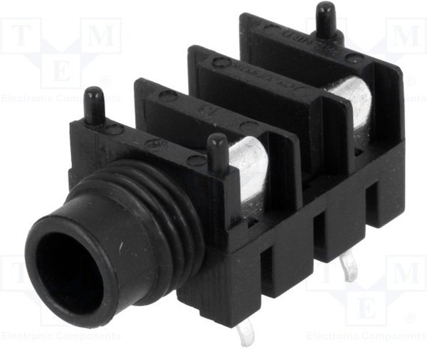 FCR11105, Гнездо, Jack 6,3мм, "мама", mono,с выключателем, Кол-во полюс: 2 FCR11105, Гнездо, Jack 6,3мм, "мама", mono,с выключателем, Кол-во полюс: 2