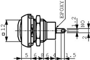 IPC3SAD2L0S, Illuminated Pushbutton Switch OFF-(ON) 1NO 48 VDC LED Super Red None IPC3SAD2L0S, Illuminated Pushbutton Switch OFF-(ON) 1NO 48 VDC LED Super Red None