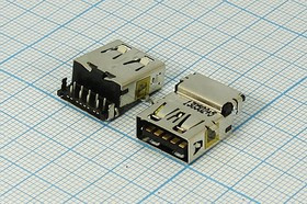 Разъем USB розетка revers, тип A 3.0, контакты на плату, угловой, USBA-SA2 3.0 REV Разъем USB розетка revers, тип A 3.0, контакты на плату, угловой, USBA-SA2 3.0 REV