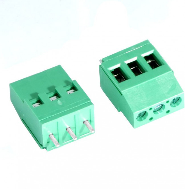 DG129-5.0-03P-14-100A(H), (DG129-5.0-03P-14-100ZH), Винтовой клеммный блок c рельефной обоймой, 3 контакта. Серия DG129-5.0