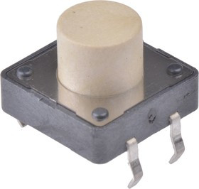 430466085726, White Button Tactile Switch, SPST 50 mA @ 12 V dc 5mm Through Hole 430466085726, White Button Tactile Switch, SPST 50 mA @ 12 V dc 5mm Through Hole