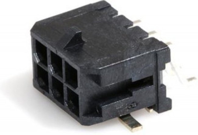 0430450609, Conn Wire to Board HDR 6 POS 3mm Solder RA Side Entry SMD Micro-Fit 3.0™ T/R 0430450609, Conn Wire to Board HDR 6 POS 3mm Solder RA Side Entry SMD Micro-Fit 3.0™ T/R