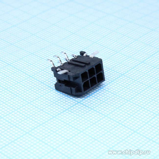 0430450609, Conn Wire to Board HDR 6 POS 3mm Solder RA Side Entry SMD Micro-Fit 3.0™ T/R 0430450609, Conn Wire to Board HDR 6 POS 3mm Solder RA Side Entry SMD Micro-Fit 3.0™ T/R