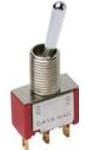 7105SYZQE, Переключатель: тумблер; Пол: 3; SP3T; (ON)-OFF-(ON); 2A/250ВAC