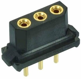 M80-8400345, Headers &amp; Wire Housings 3 POS SIL FEMALE VERT GOLD