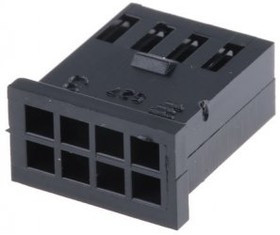 280365, Корпус разъема типа провод-плата, 2.54 мм, 8 контакт(-ов), Гнездо, Серия AMPMODU MOD II, Обжим, 2 ряд(-ов)