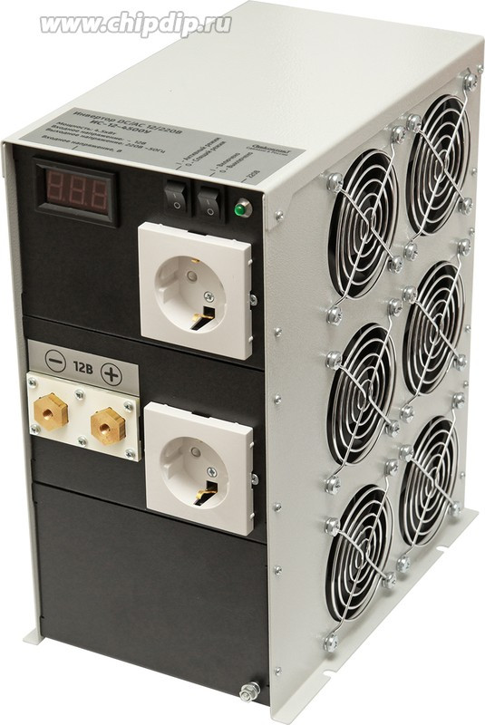 Инвертор ИС-12-4500У преобразователь напряжения DC/AC 12/220В 4500Вт Я000009030 Инвертор ИС-12-4500У преобразователь напряжения DC/AC 12/220В 4500Вт Я000009030
