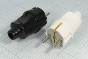 Штекер питания AC CEE7/4, 16А, 250В, IP20, черный; №3002 ч штек пит AC CEE7/4\\16/ 250\\IP20\чер\\ Штекер питания AC CEE7/4, 16А, 250В, IP20, черный; №3002 ч штек пит AC CEE7/4\\16/ 250\\IP20\чер\\