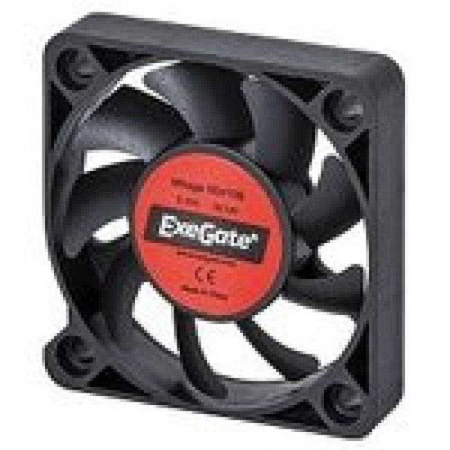 Вентилятор ExeGate EX05010S3P, 50x50x10 мм, Sleeve bearing (подшипник скольжения), 3pin, 4500RPM, 24