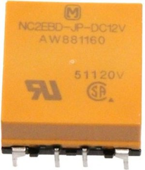 NC2EBD-JP-DC12V, General Purpose Relays 5A 12V DPDT AMB SEAL FLAT PCB NC2EBD-JP-DC12V, General Purpose Relays 5A 12V DPDT AMB SEAL FLAT PCB
