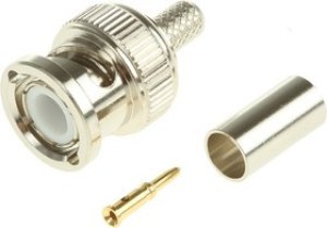 6-1337426-0, 50 Straight Cable Mount, BNC Connector, Plug, RG141 A/U, RG58 C/U