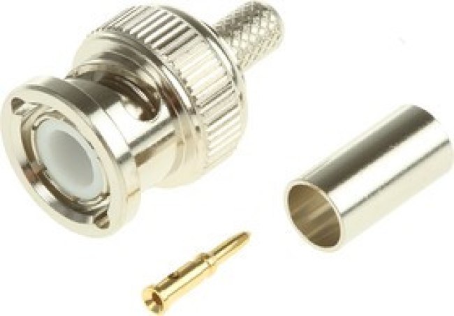 6-1337426-0, 50 Straight Cable Mount, BNC Connector, Plug, RG141 A/U, RG58 C/U 6-1337426-0, 50 Straight Cable Mount, BNC Connector, Plug, RG141 A/U, RG58 C/U