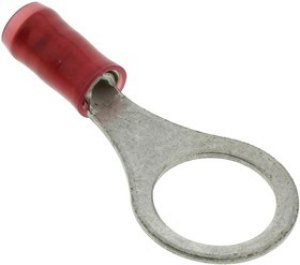 2-320573-4, TERMINAL, RING TONGUE, 3/8", 16AWG