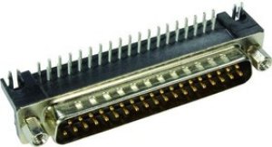 09683637813, D-Sub Standard Connectors DSUB SV ML SSDP ANG-US 25P AU3