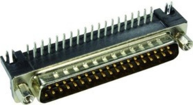 09683637813, D-Sub Standard Connectors DSUB SV ML SSDP ANG-US 25P AU3