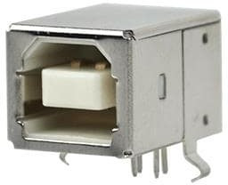 UJ2-BH-W2-TH, USB Connectors USB 2.0 type B jack 4pn Hz Wht TH HiTemp