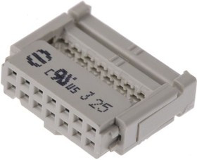 09185147813, 14-Way IDC Connector Socket for Cable Mount, 2-Row