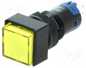 V12F-11Z-Y, Переключатель: кнопочный, Пол: 2, SPDT, 0,5A/250ВAC, 1A/24ВDC, IP40